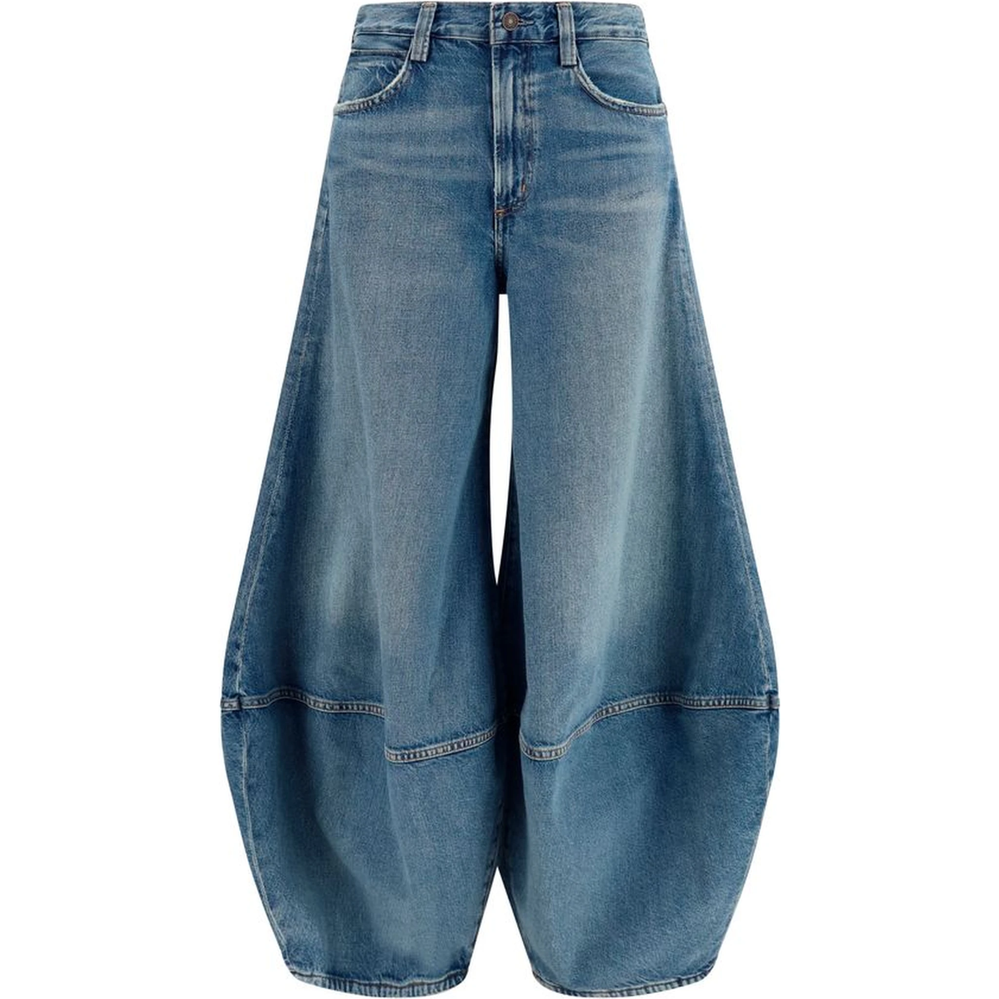 Blue Cotton Relaxed Fit Jeans