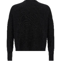 Black Virgin Wool Cardigan