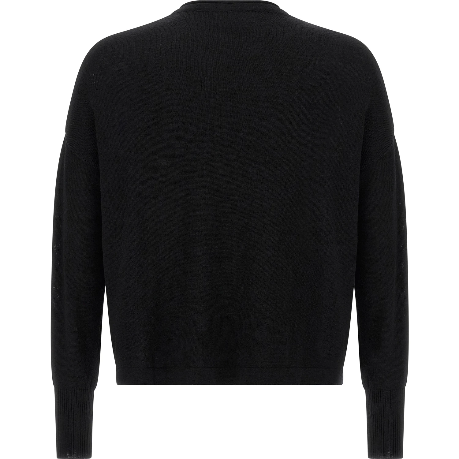Black Virgin Wool Cardigan