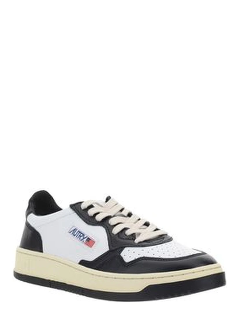White Calf Leather Bos Taurus Athletic Sneakers