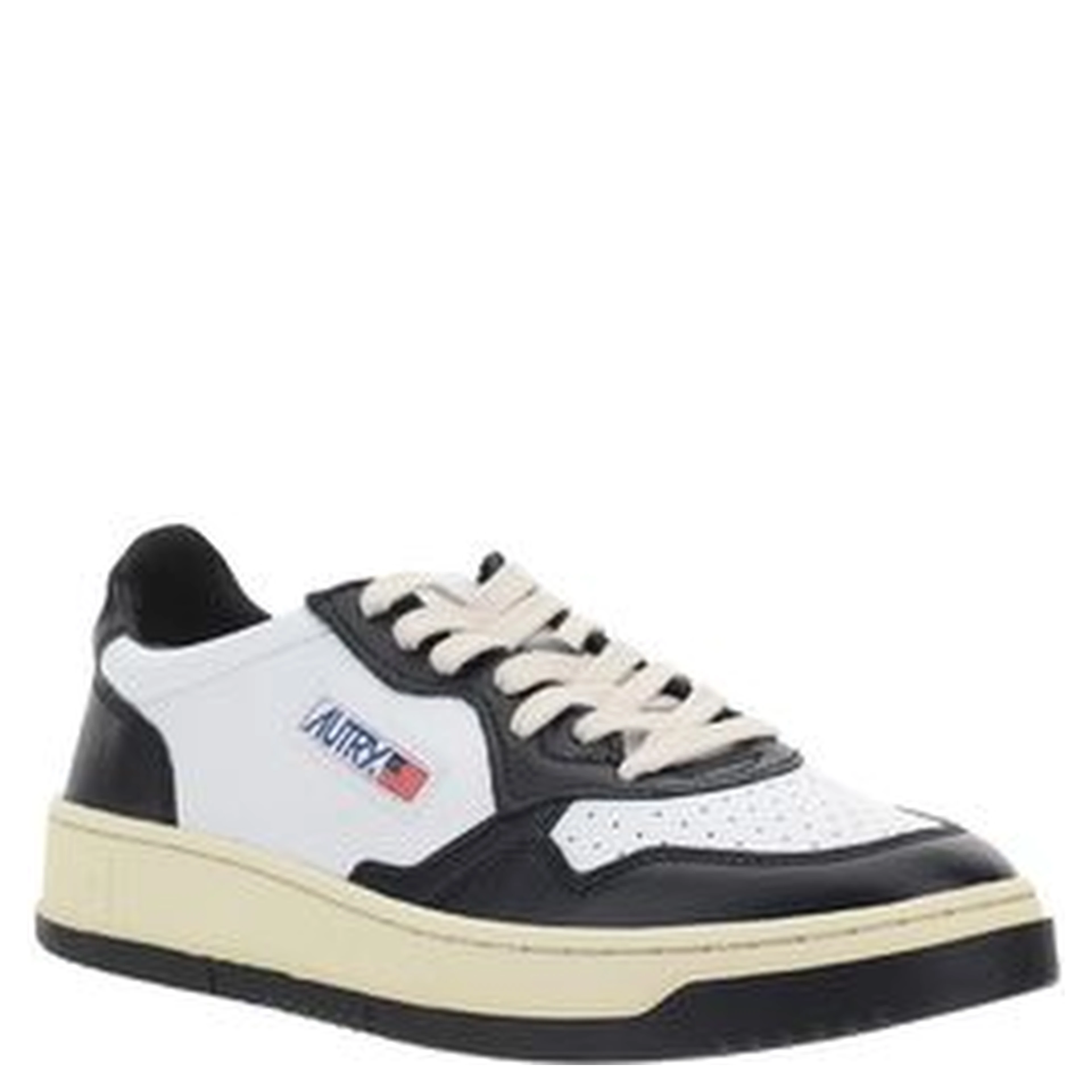White Calf Leather Bos Taurus Athletic Sneakers