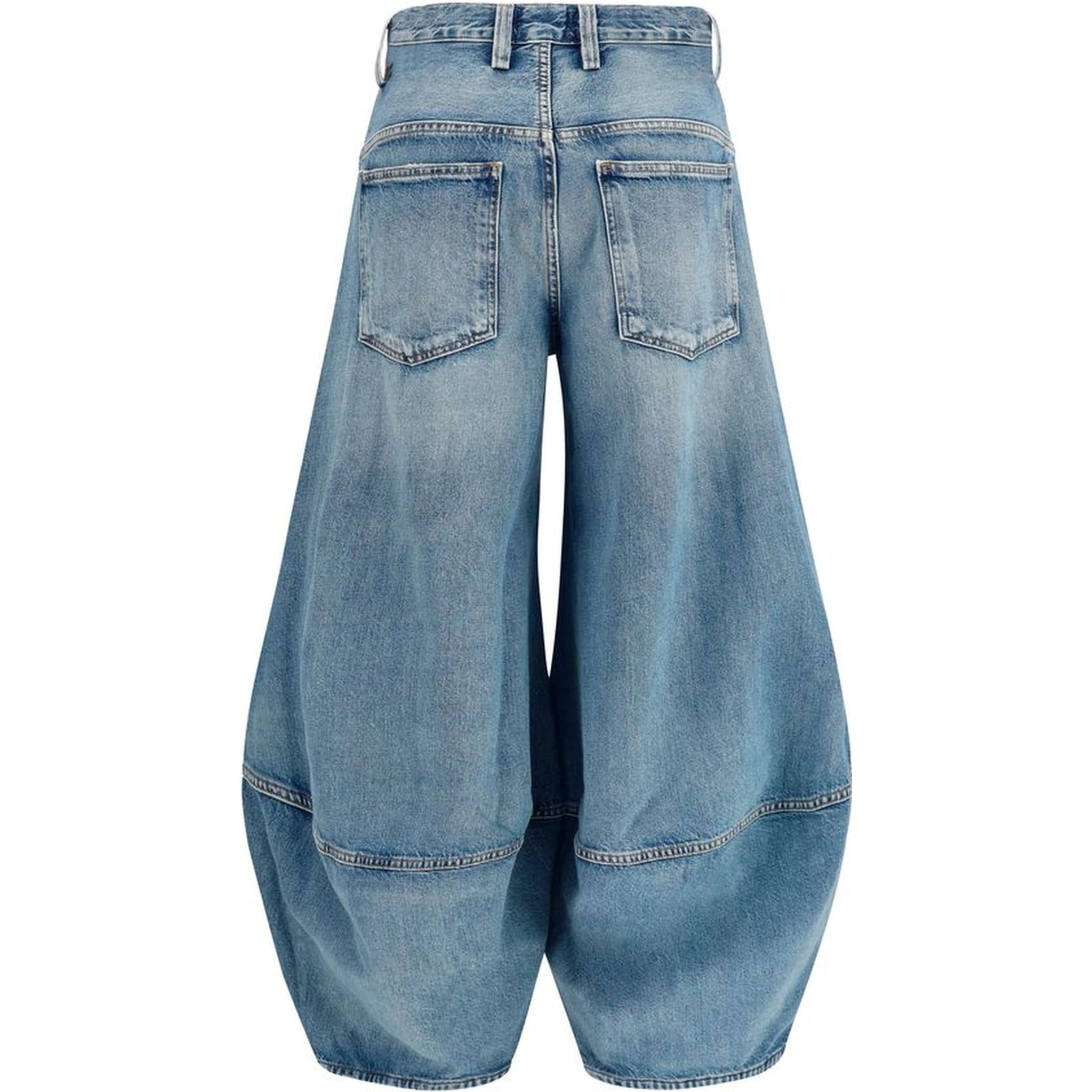 Blue Cotton Relaxed Fit Jeans