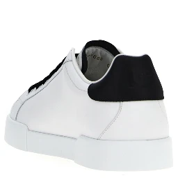 Bicolor Calfskin Low Top Sneakers