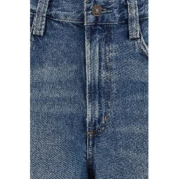 Blue Cotton Relaxed Fit Jeans