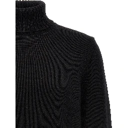 Black Virgin Wool Cardigan