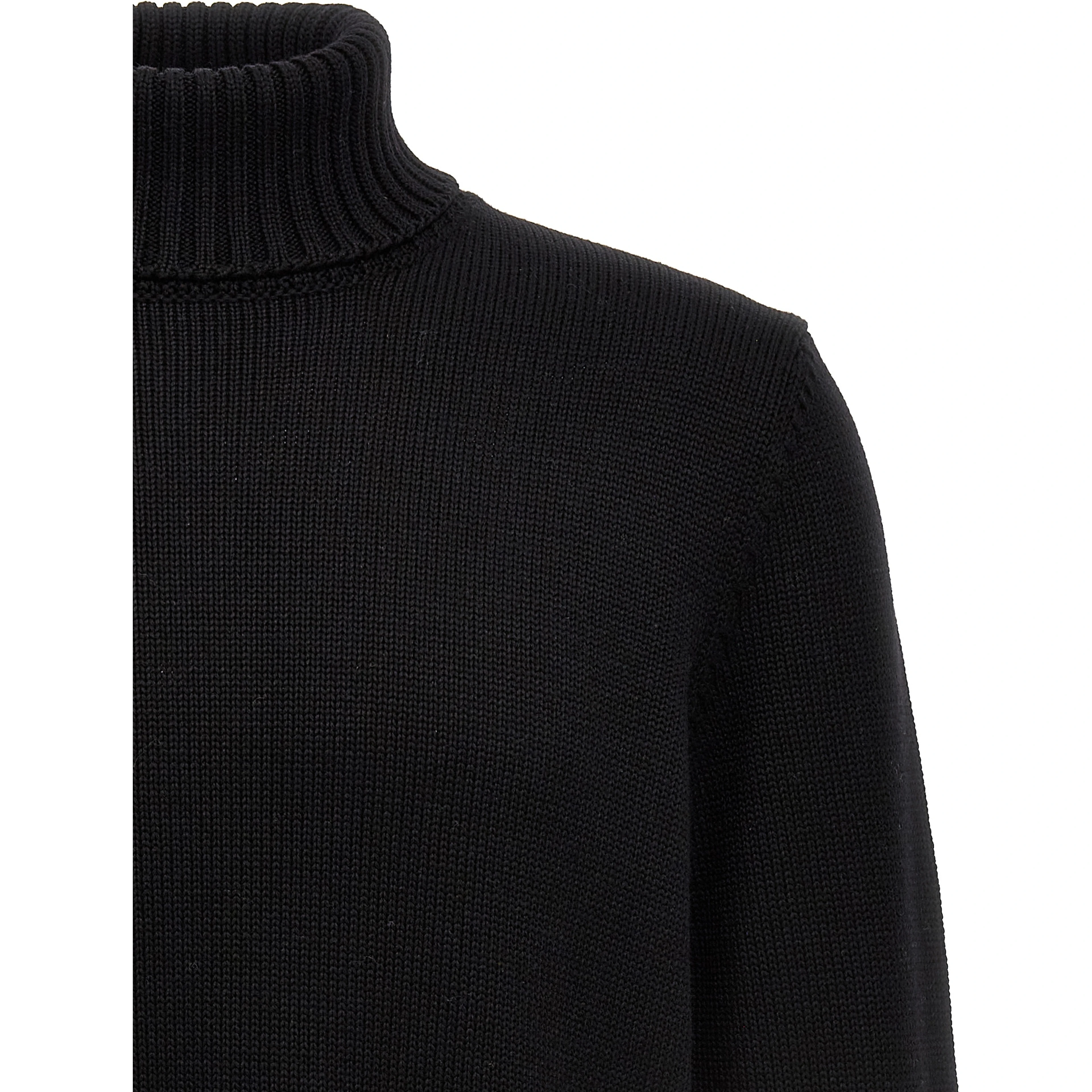 Black Virgin Wool Cardigan