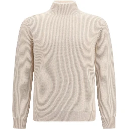 Beige Cashmere Turtleneck