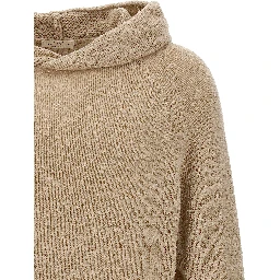 Beige Virgin Wool Cardigan