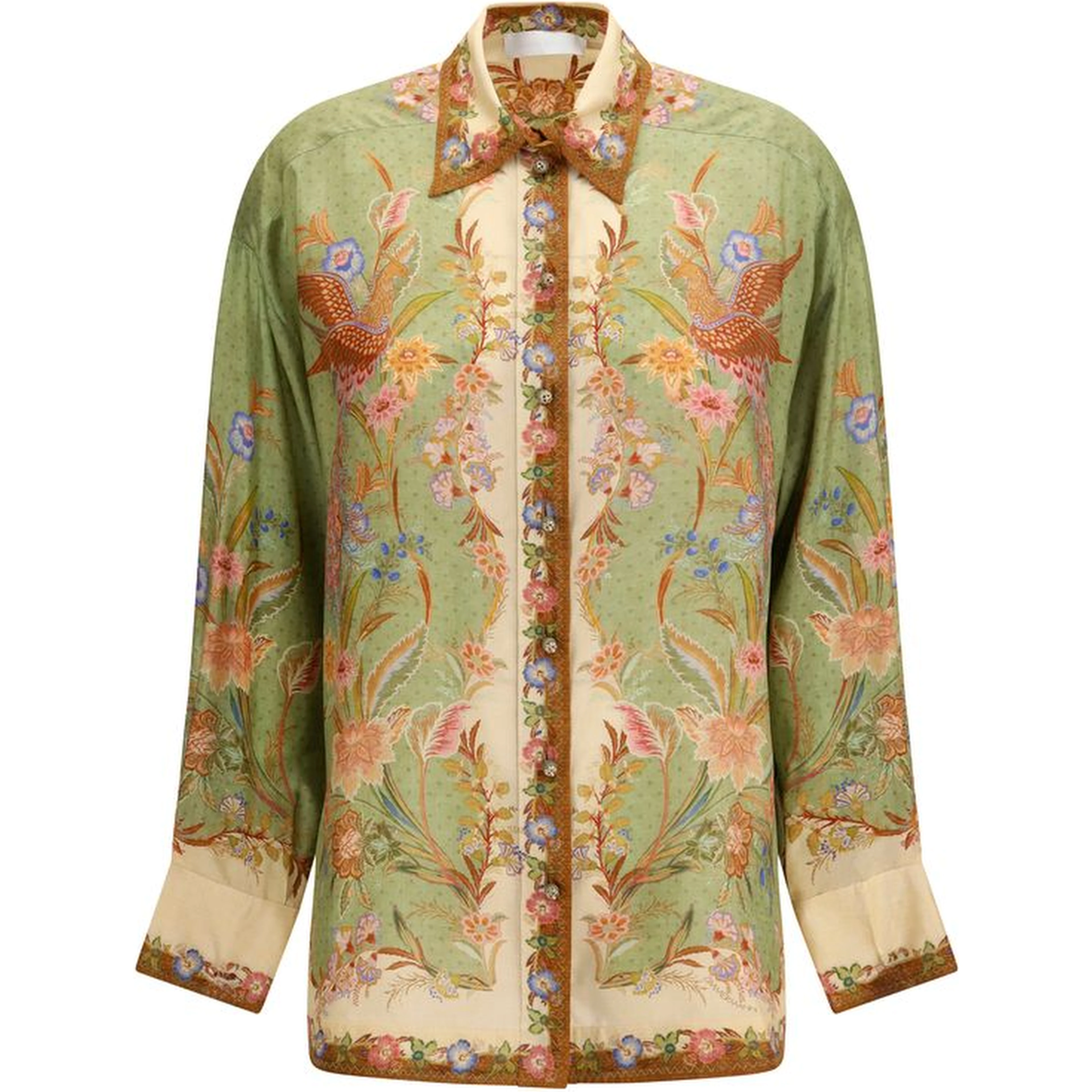 Multicolor Silk Pattern Shirt