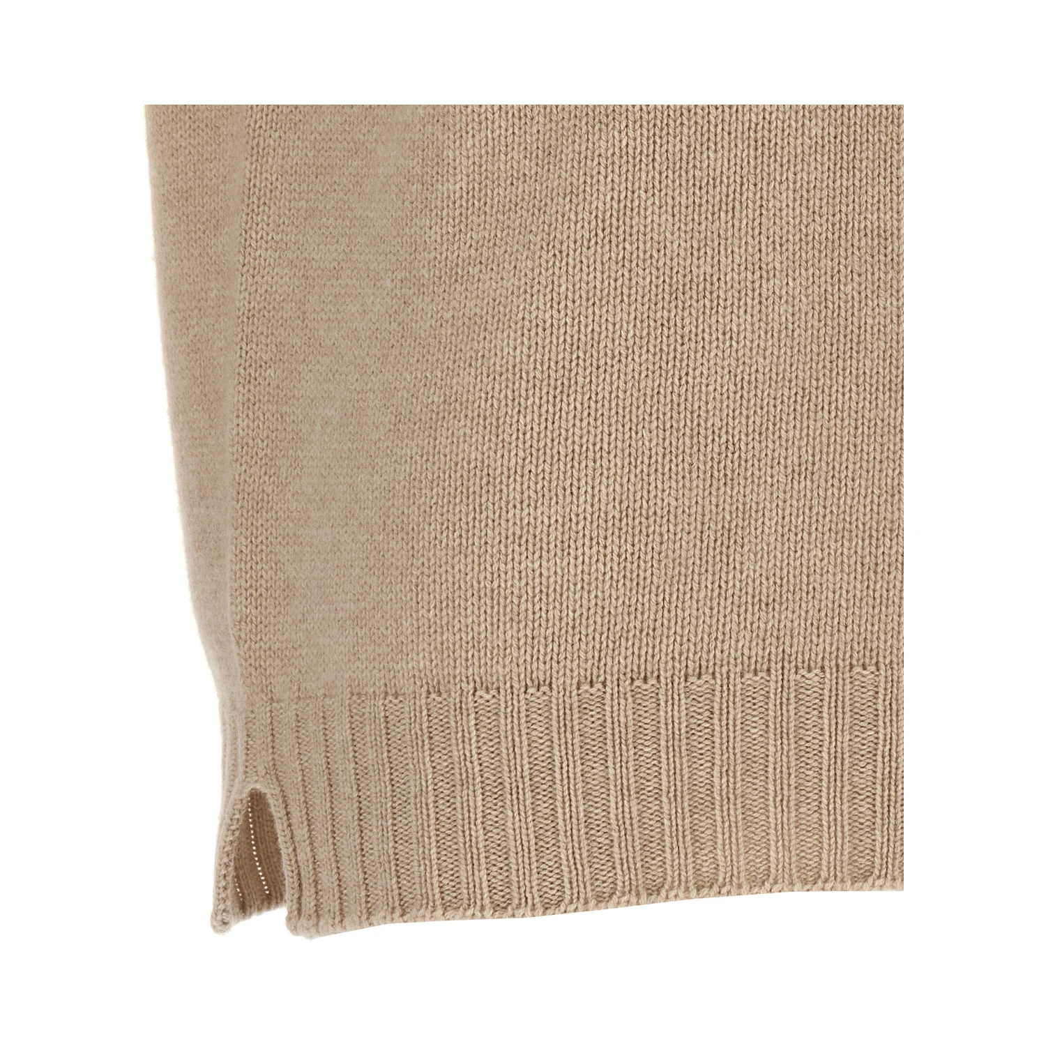 Beige Virgin Wool Cardigan