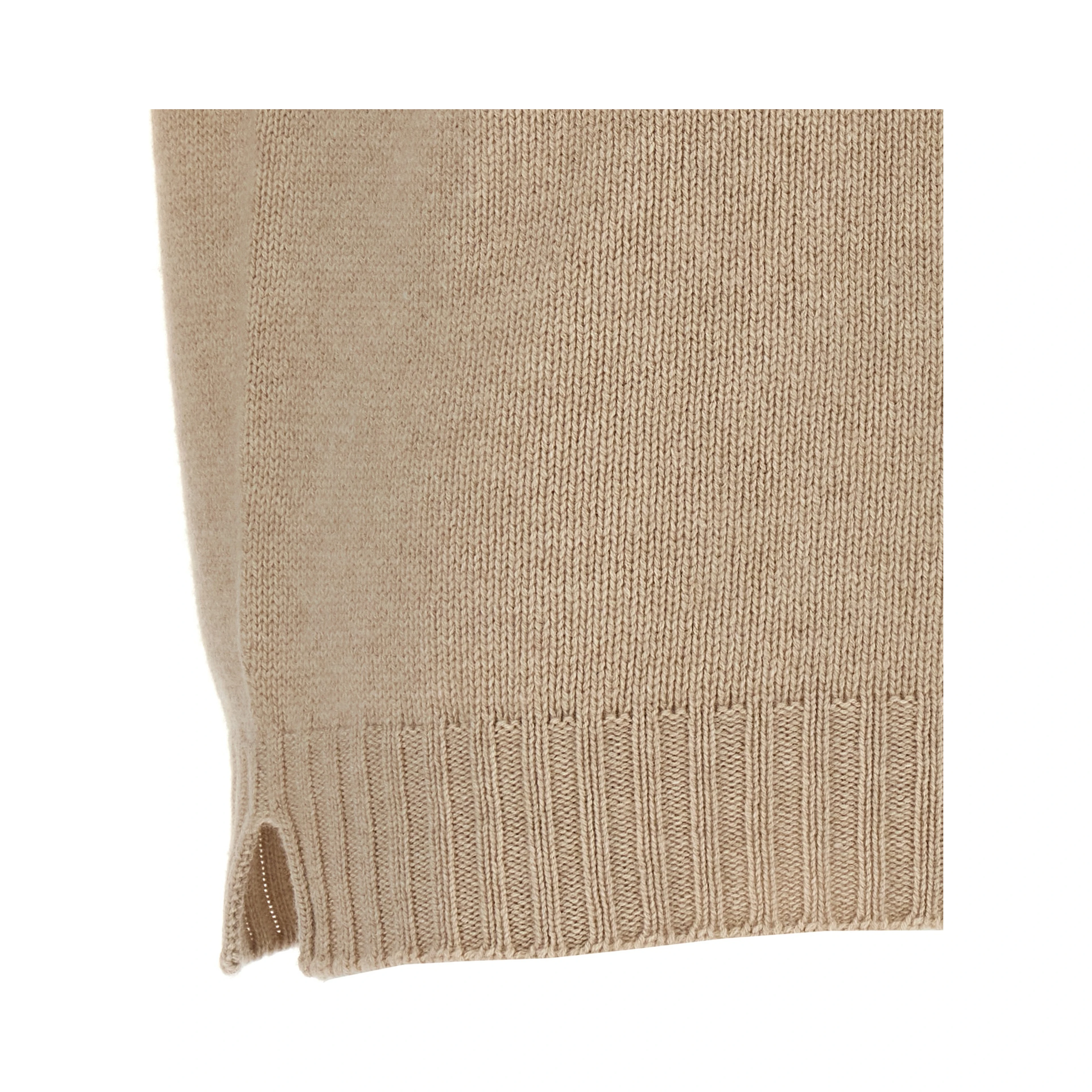 Beige Virgin Wool Cardigan