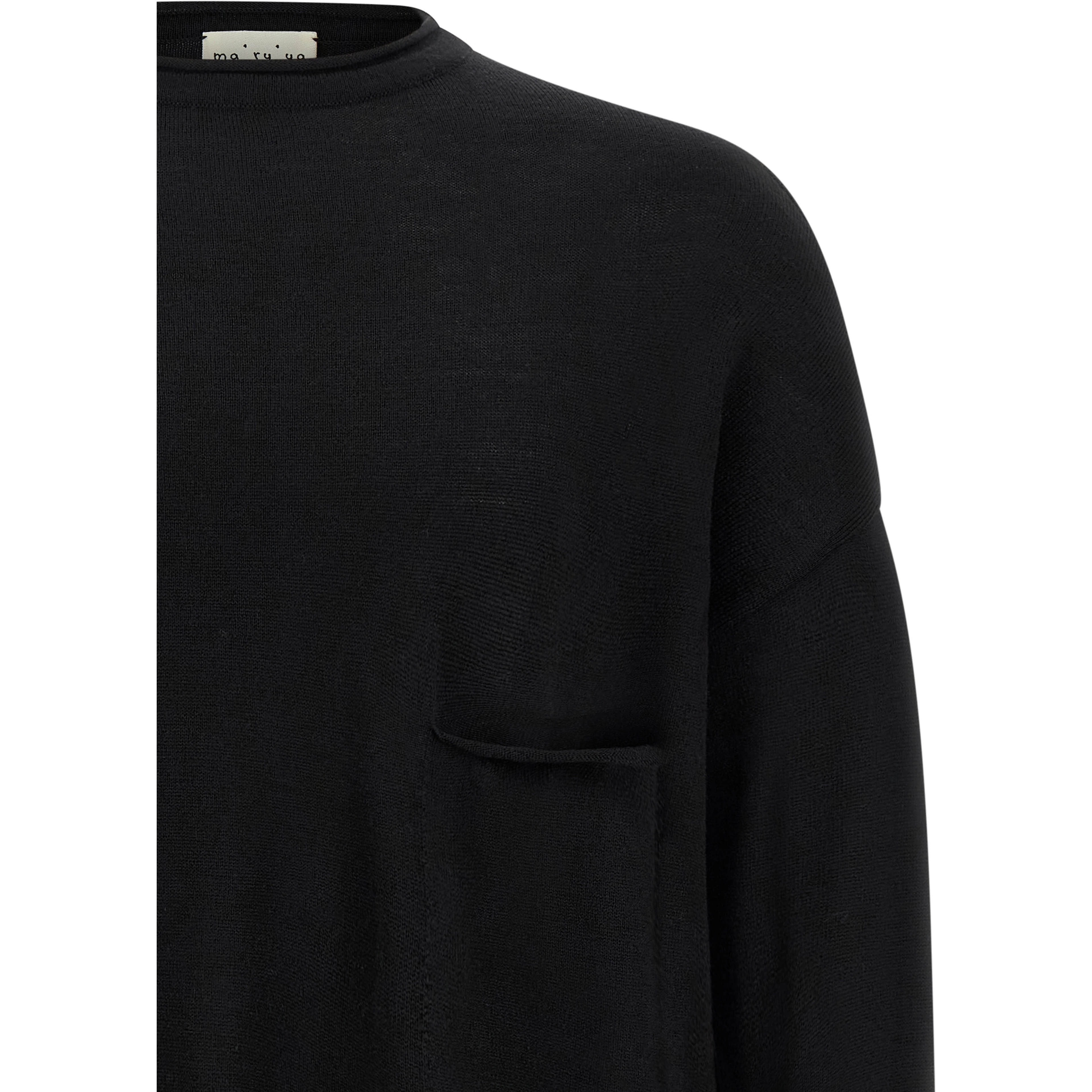Black Virgin Wool Cardigan