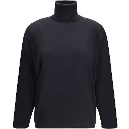 Black Silk Sweatshirt