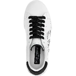 Bicolor Calfskin Low Top Sneakers
