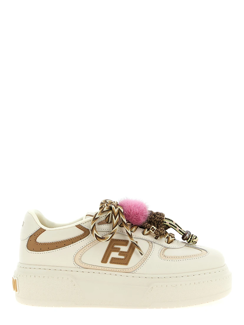 Multicolor Calfskin Platform Sneakers
