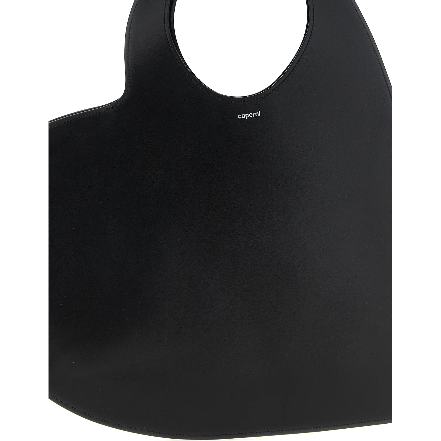 Black Cowhide Shoulder Bag