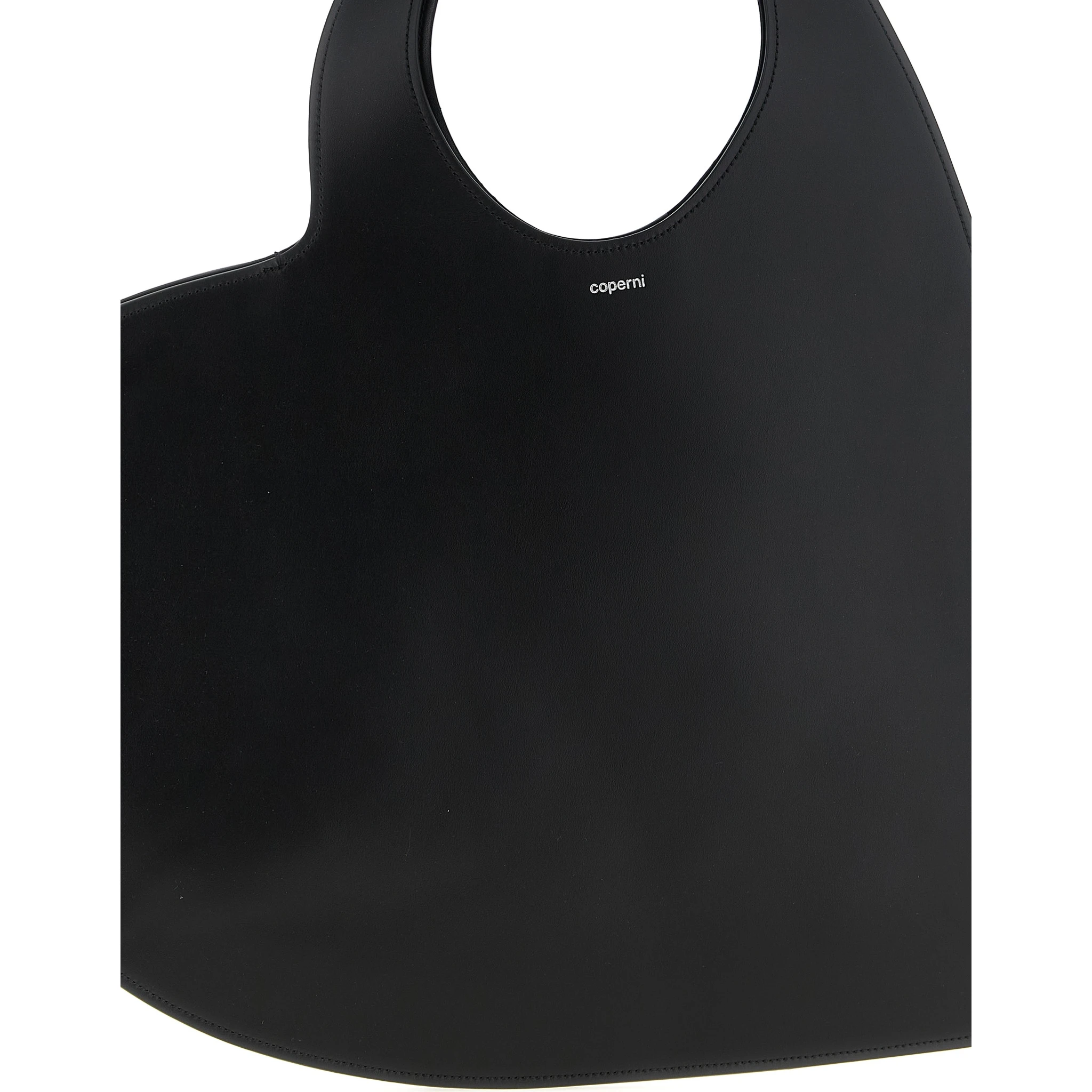 Black Cowhide Shoulder Bag