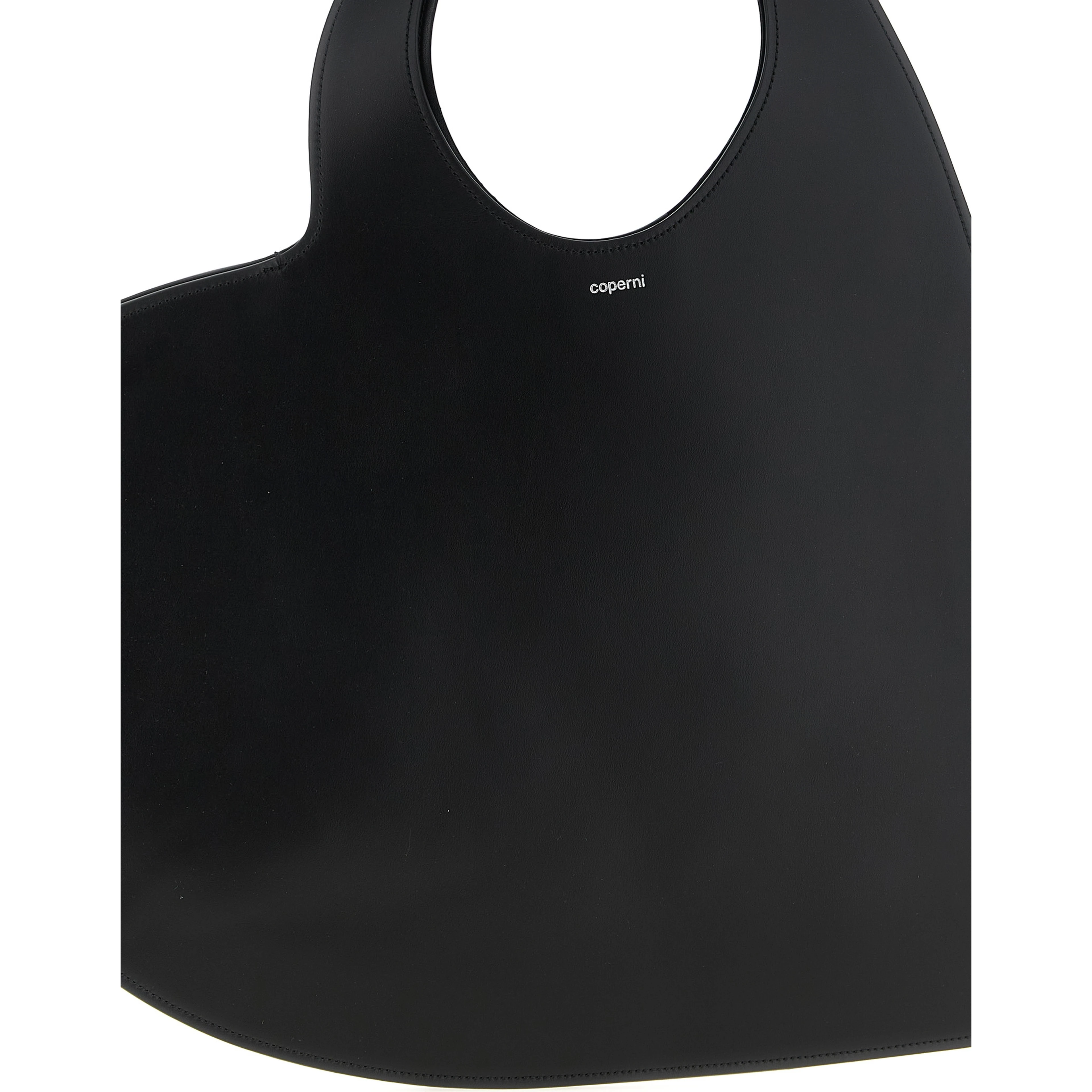 Black Cowhide Shoulder Bag