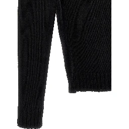 Black Virgin Wool Cardigan