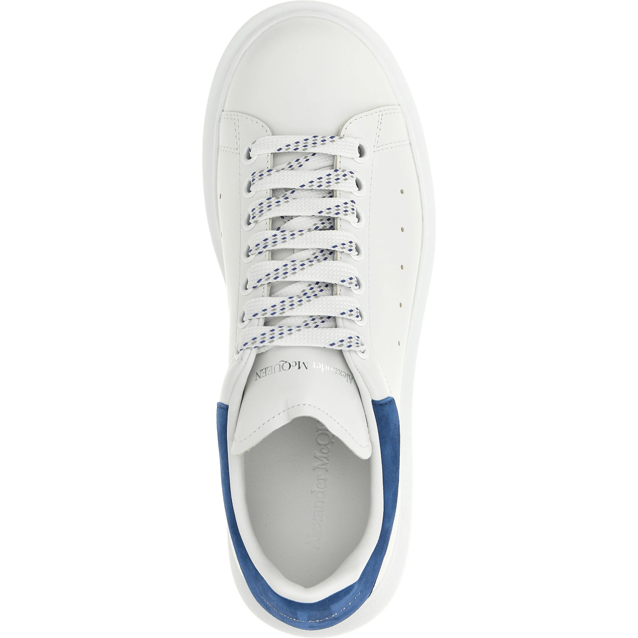 Blue Calfskin Chunky Sneakers