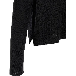 Black Virgin Wool Cardigan