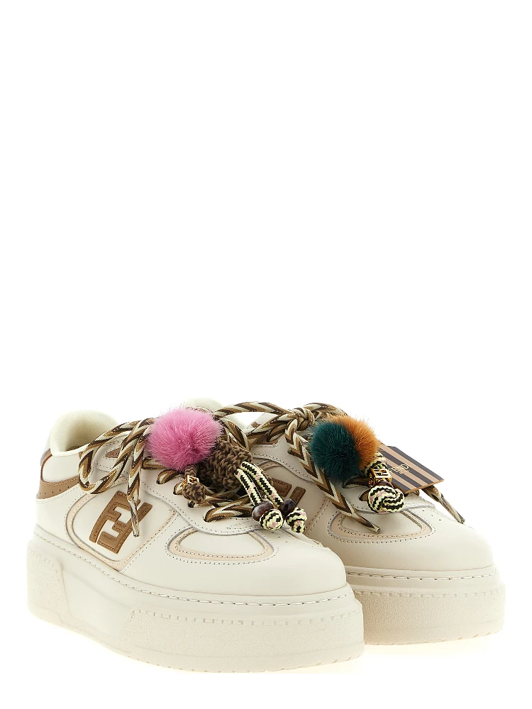 Multicolor Calfskin Platform Sneakers alternative