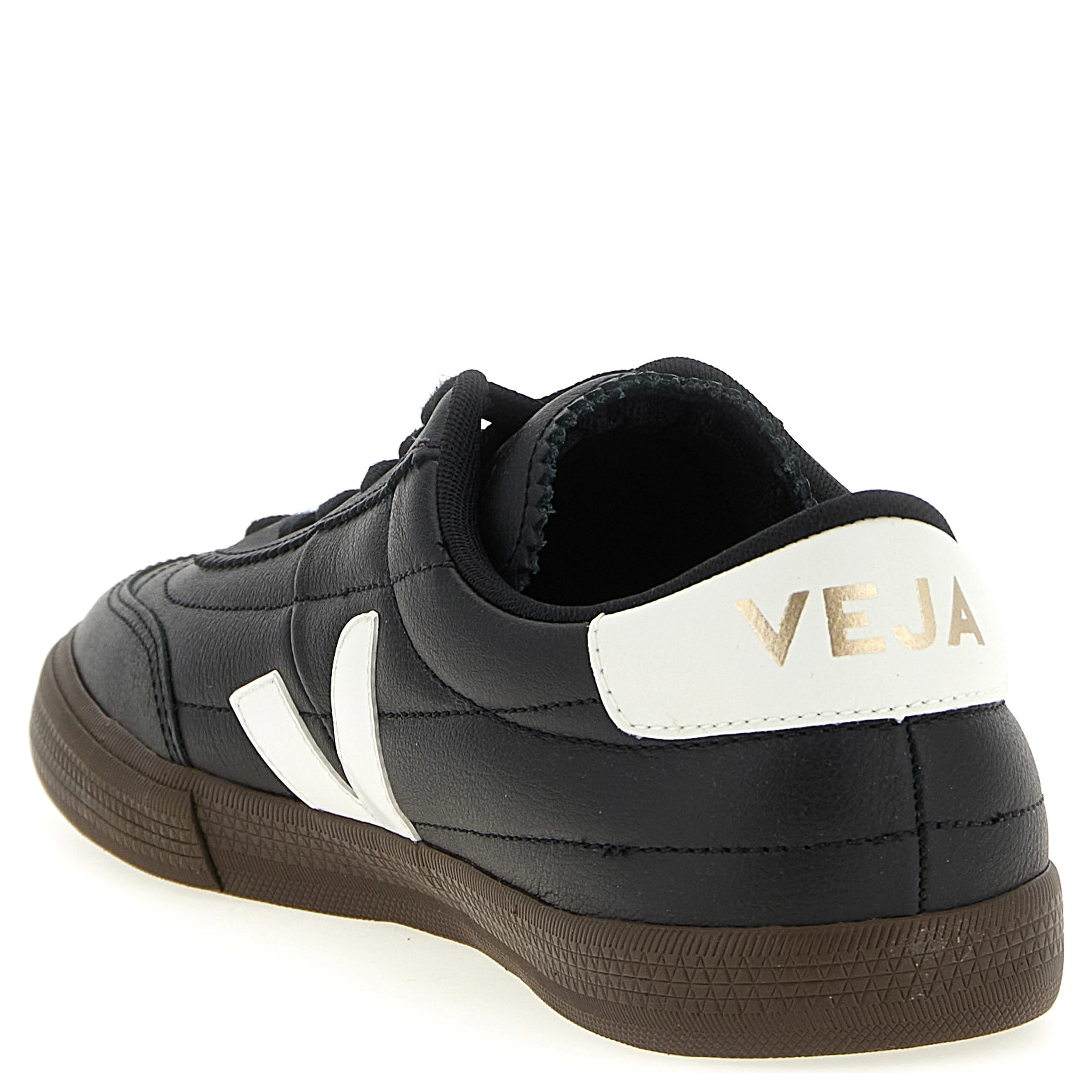 Bicolor Genuine Leather Low Top Sneakers