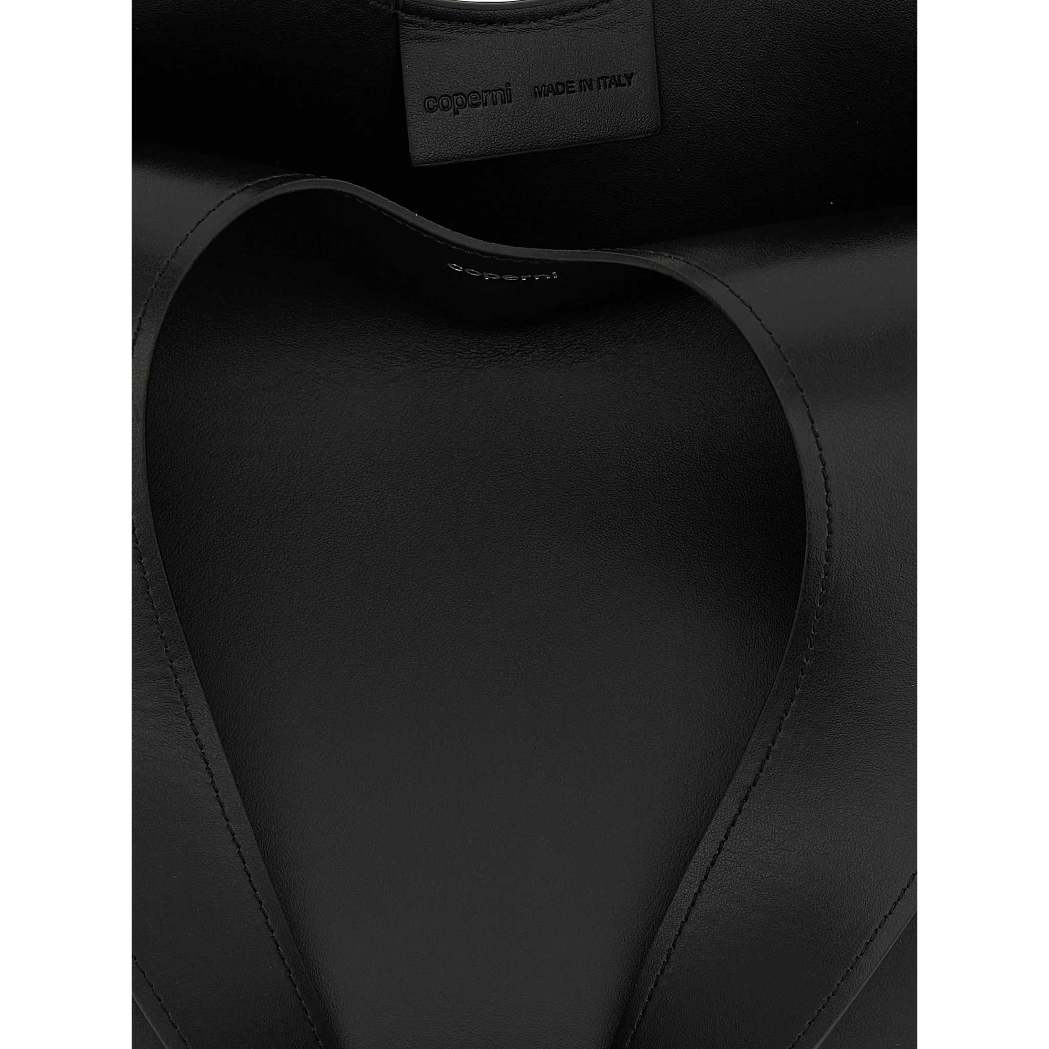 Black Cowhide Shoulder Bag