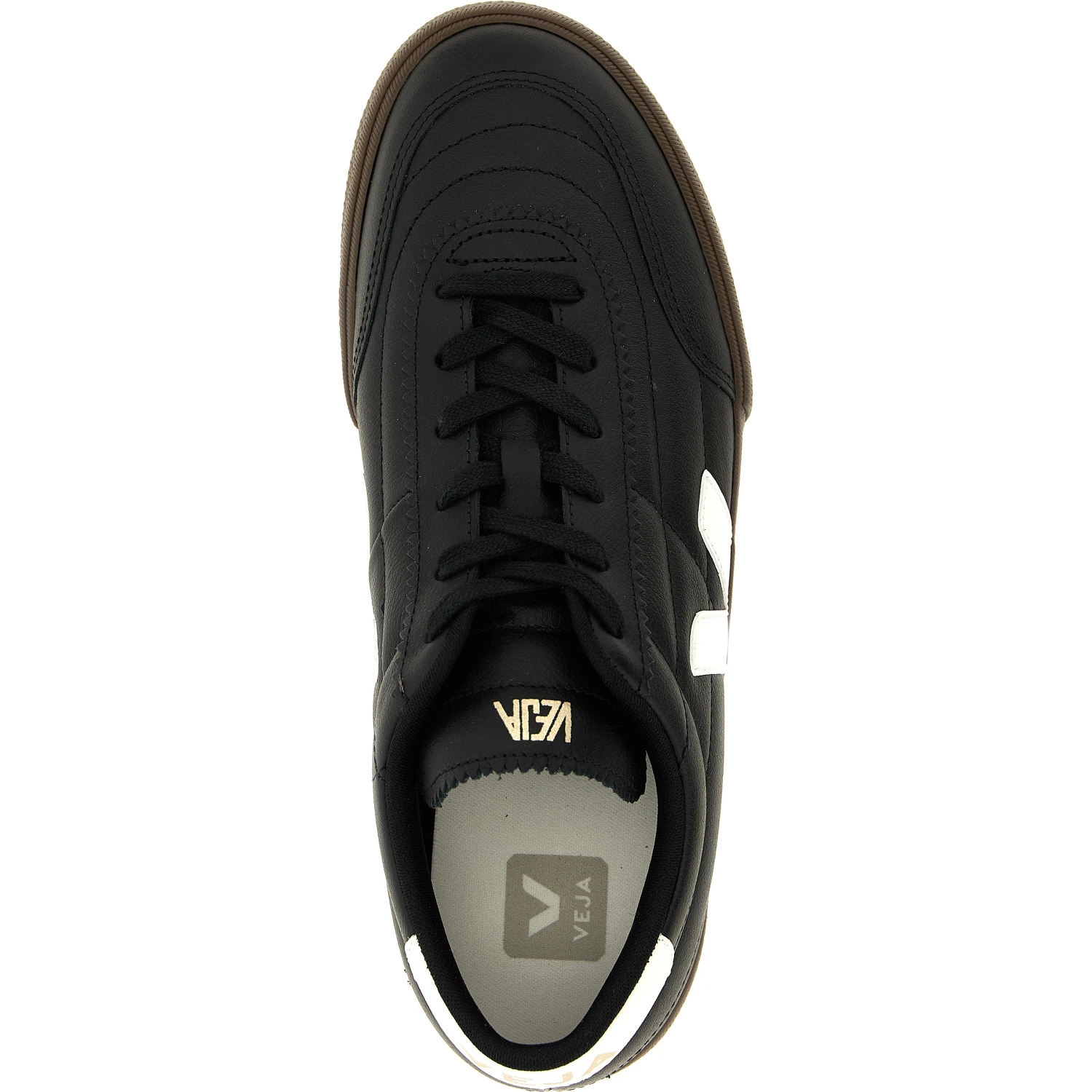 Bicolor Genuine Leather Low Top Sneakers