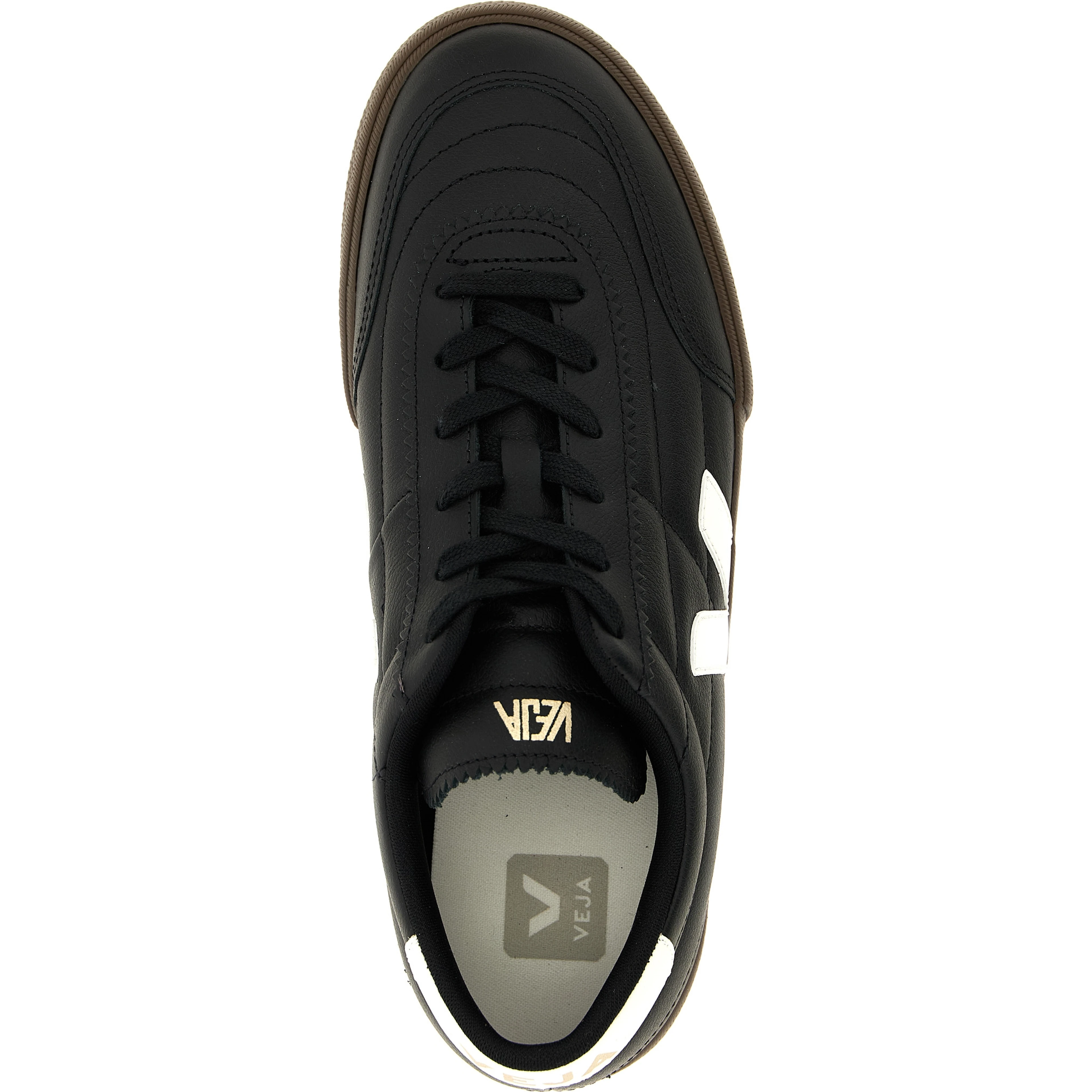 Bicolor Genuine Leather Low Top Sneakers