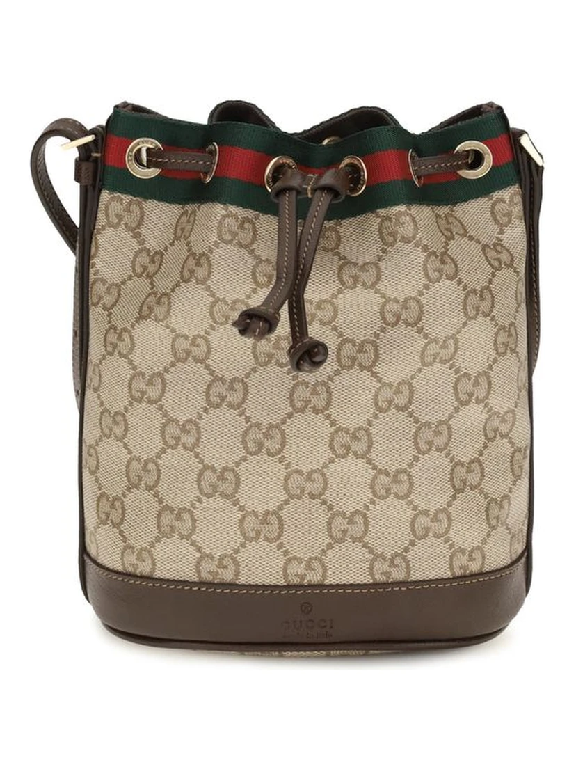 Beige Fabric Handbag
