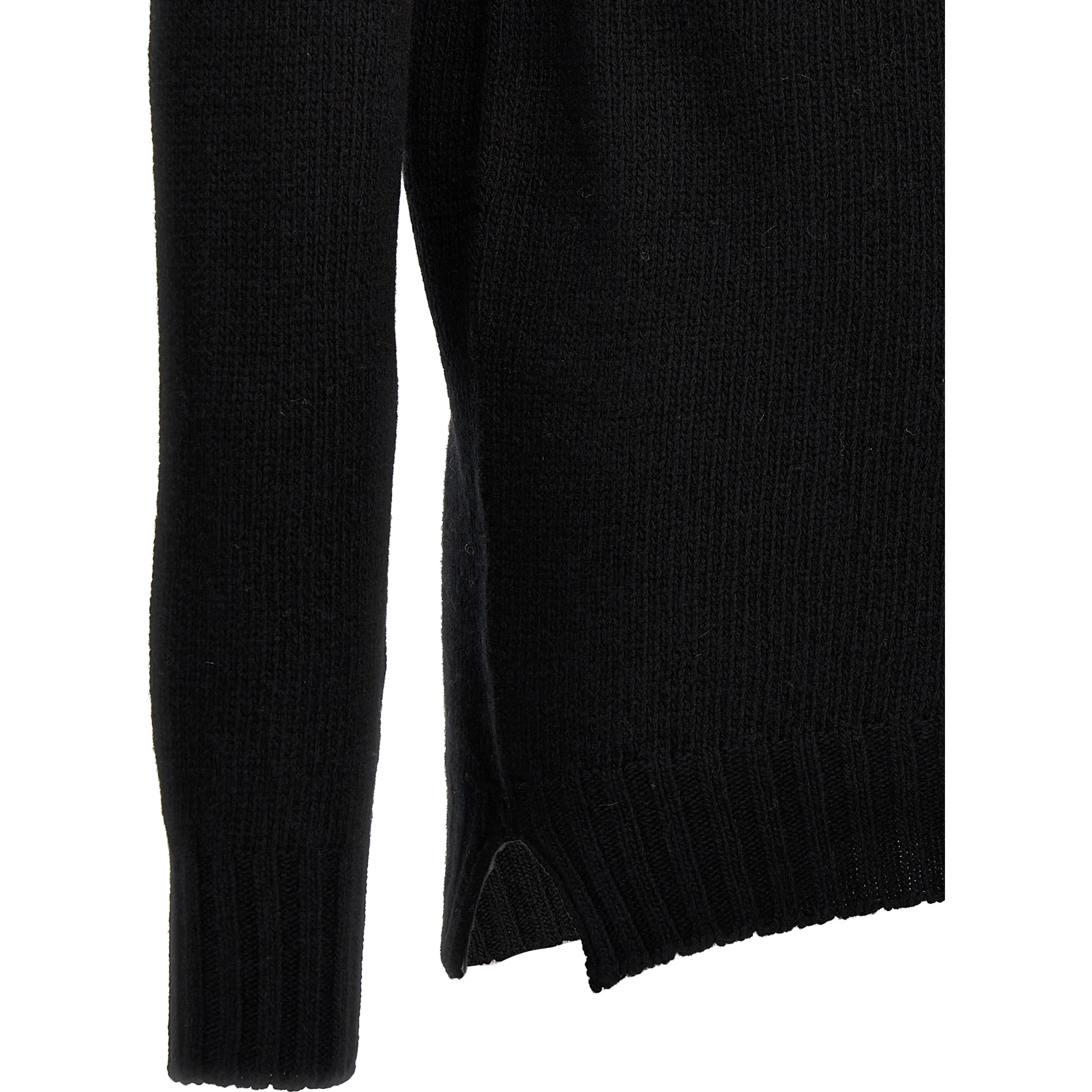 Black Virgin Wool Cardigan