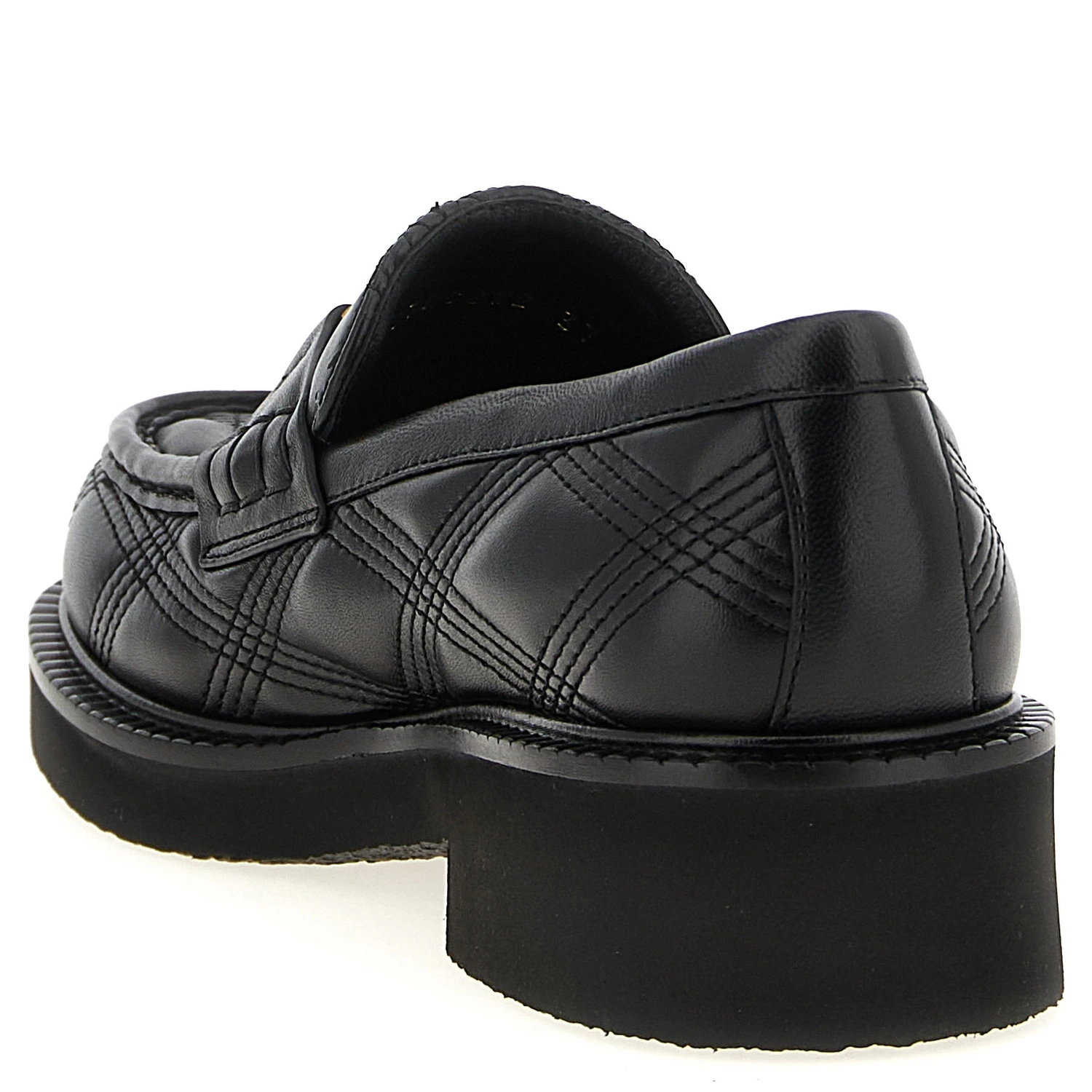 Black Lamb Leather Slip-On Loafers