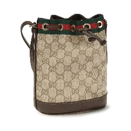 Beige Fabric Handbag