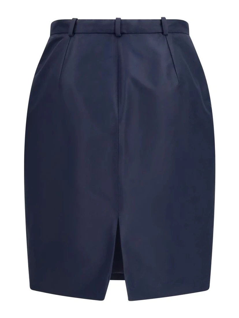 Blue Silk Skirt