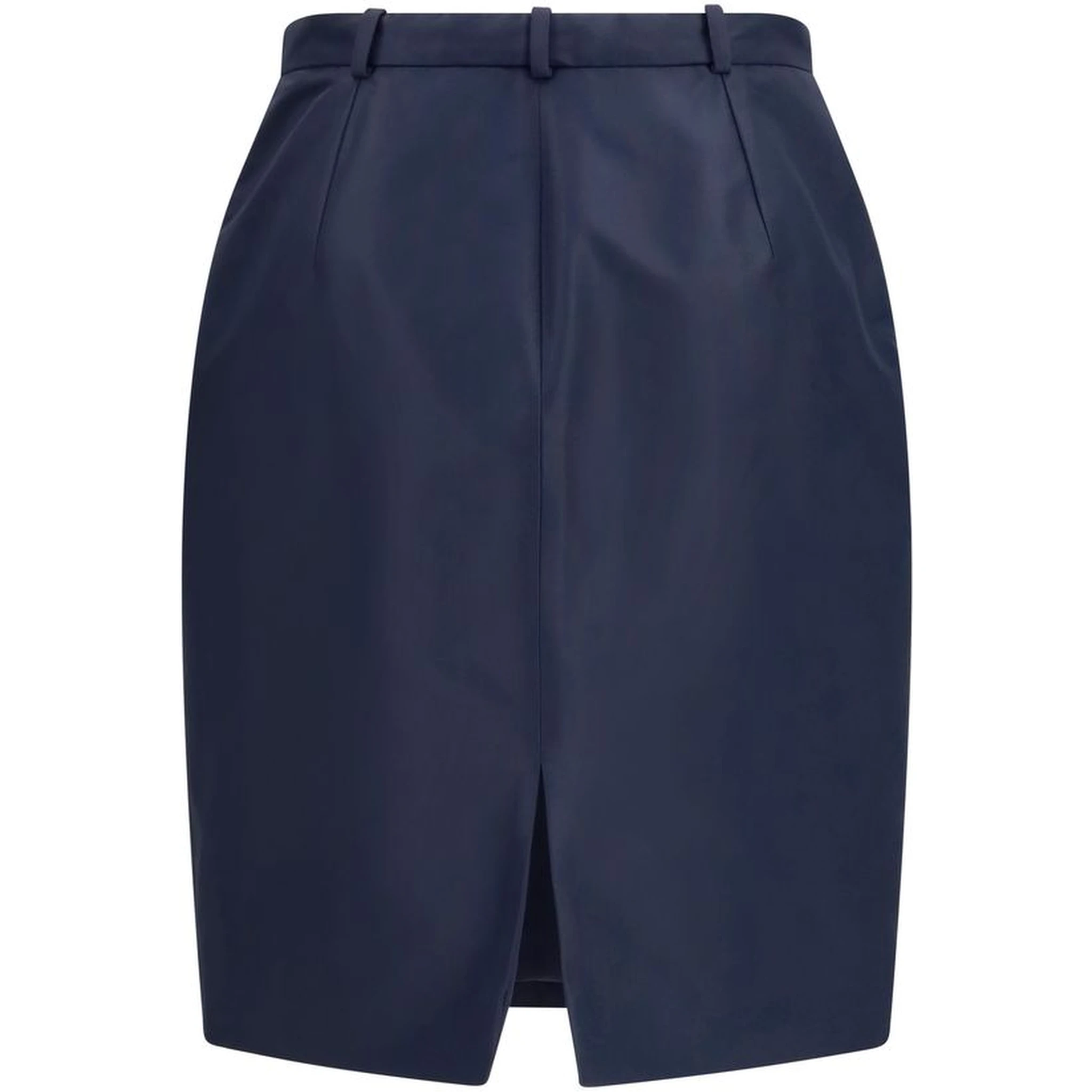 Blue Silk Skirt