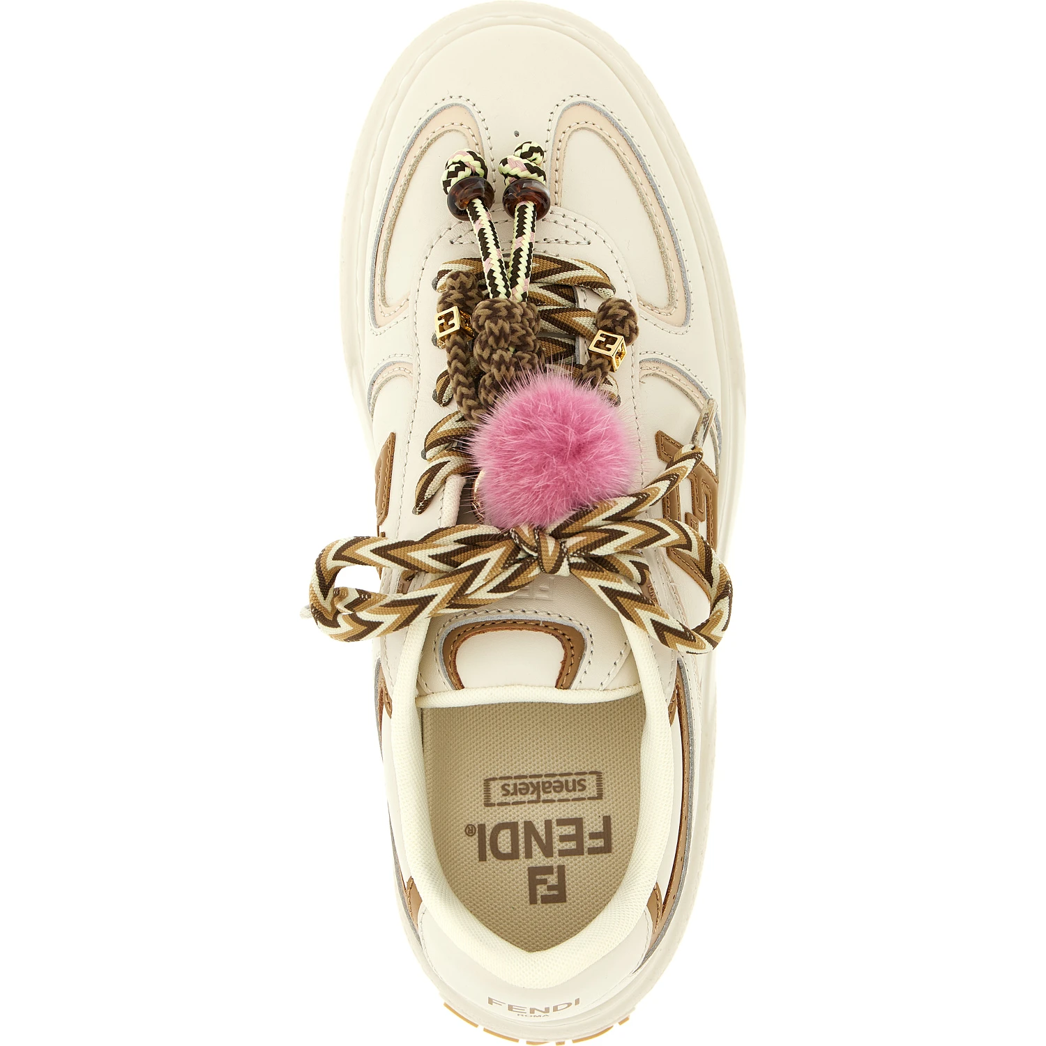 Multicolor Calfskin Platform Sneakers