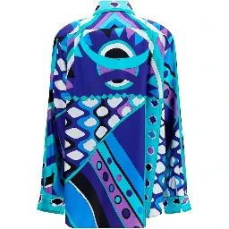 Blue Silk Shirt