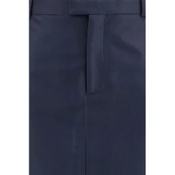 Blue Silk Skirt