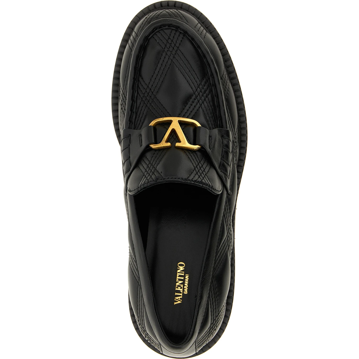 Black Lamb Leather Slip-On Loafers