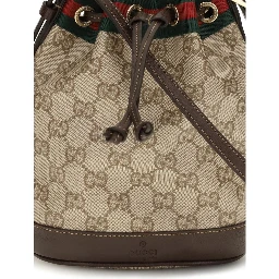 Beige Fabric Handbag