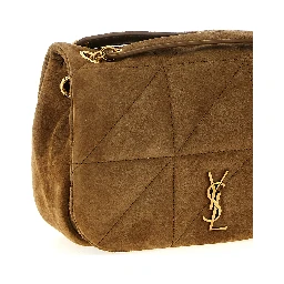 Beige Calfskin Shoulder Bag