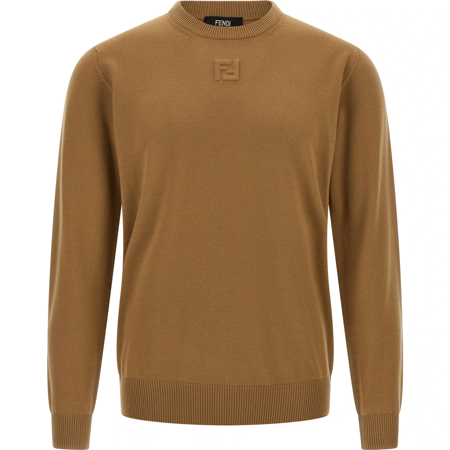 Beige Virgin Wool Cardigan