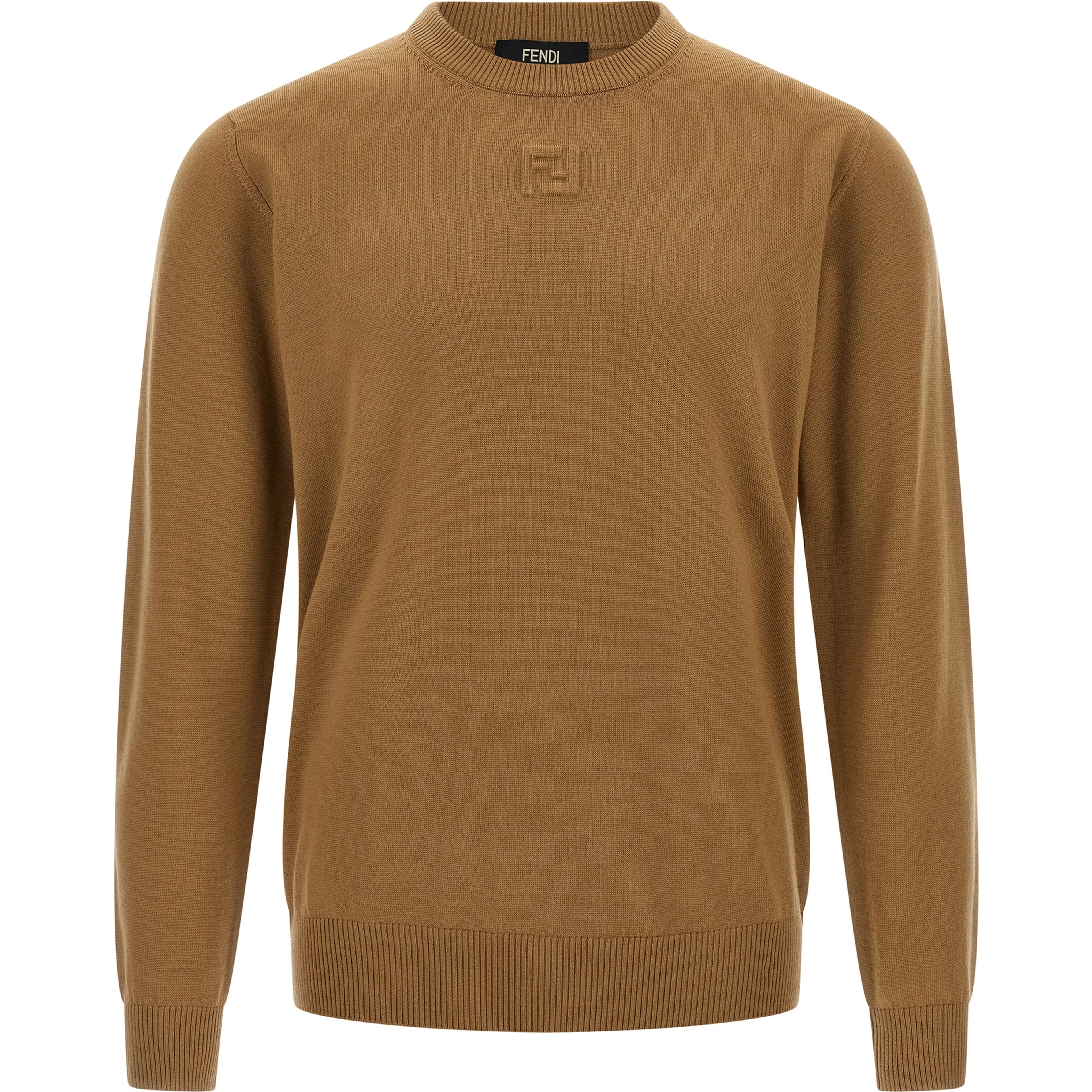 Beige Virgin Wool Cardigan