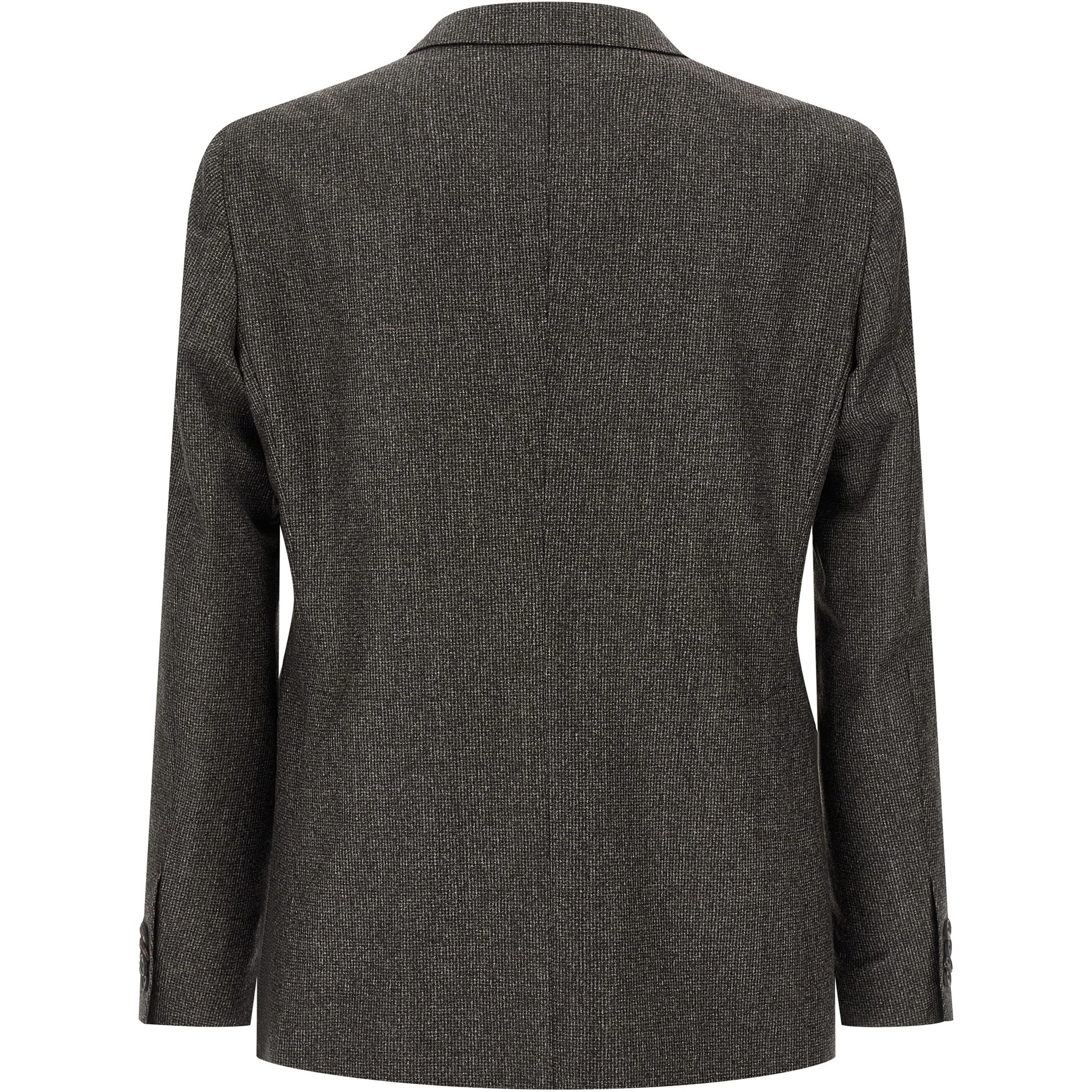 Brown Virgin Wool Two-Piece Suit