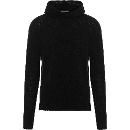 Black Virgin Wool Cardigan