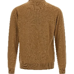 Beige Virgin Wool Cardigan