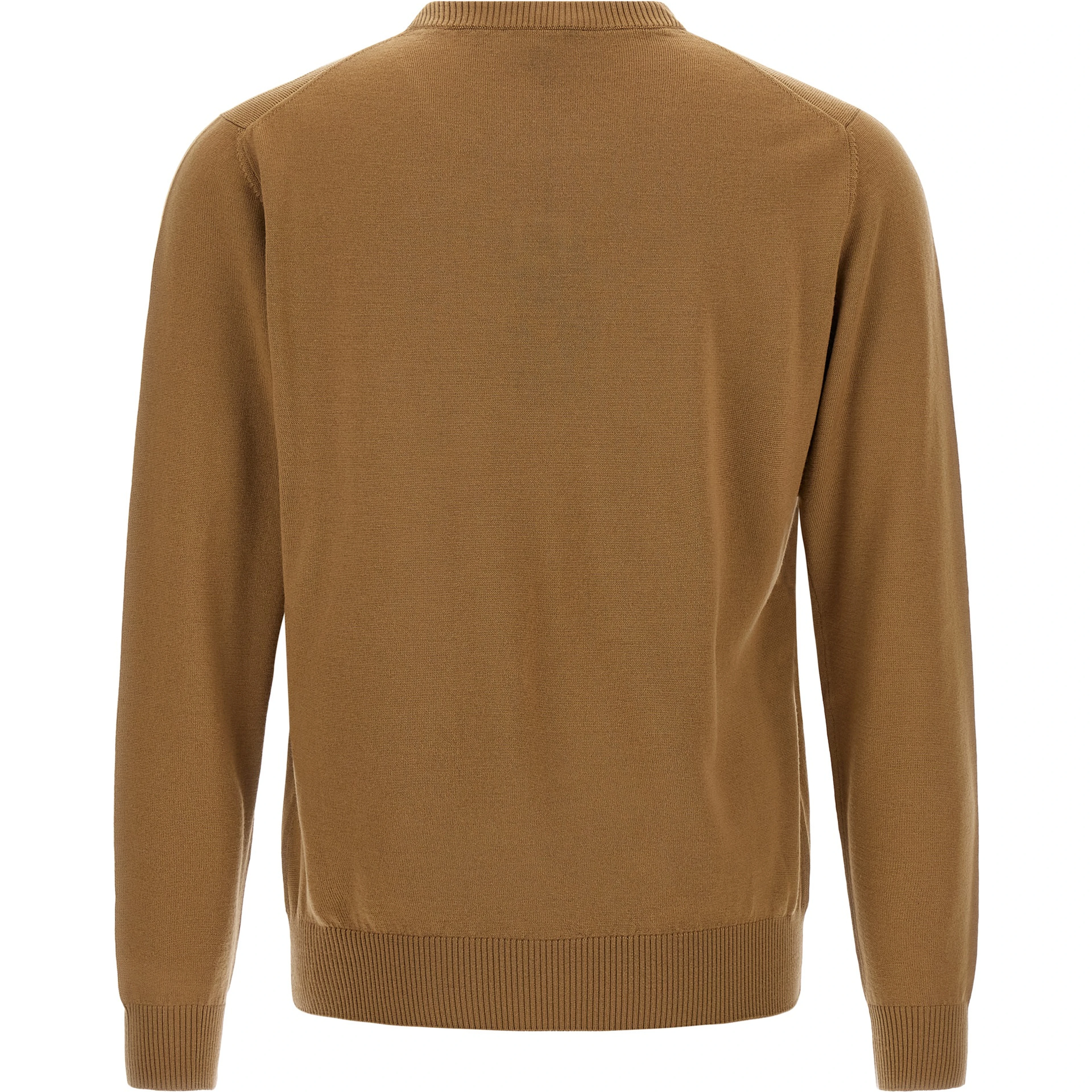 Beige Virgin Wool Cardigan