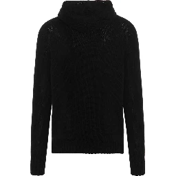 Black Virgin Wool Cardigan