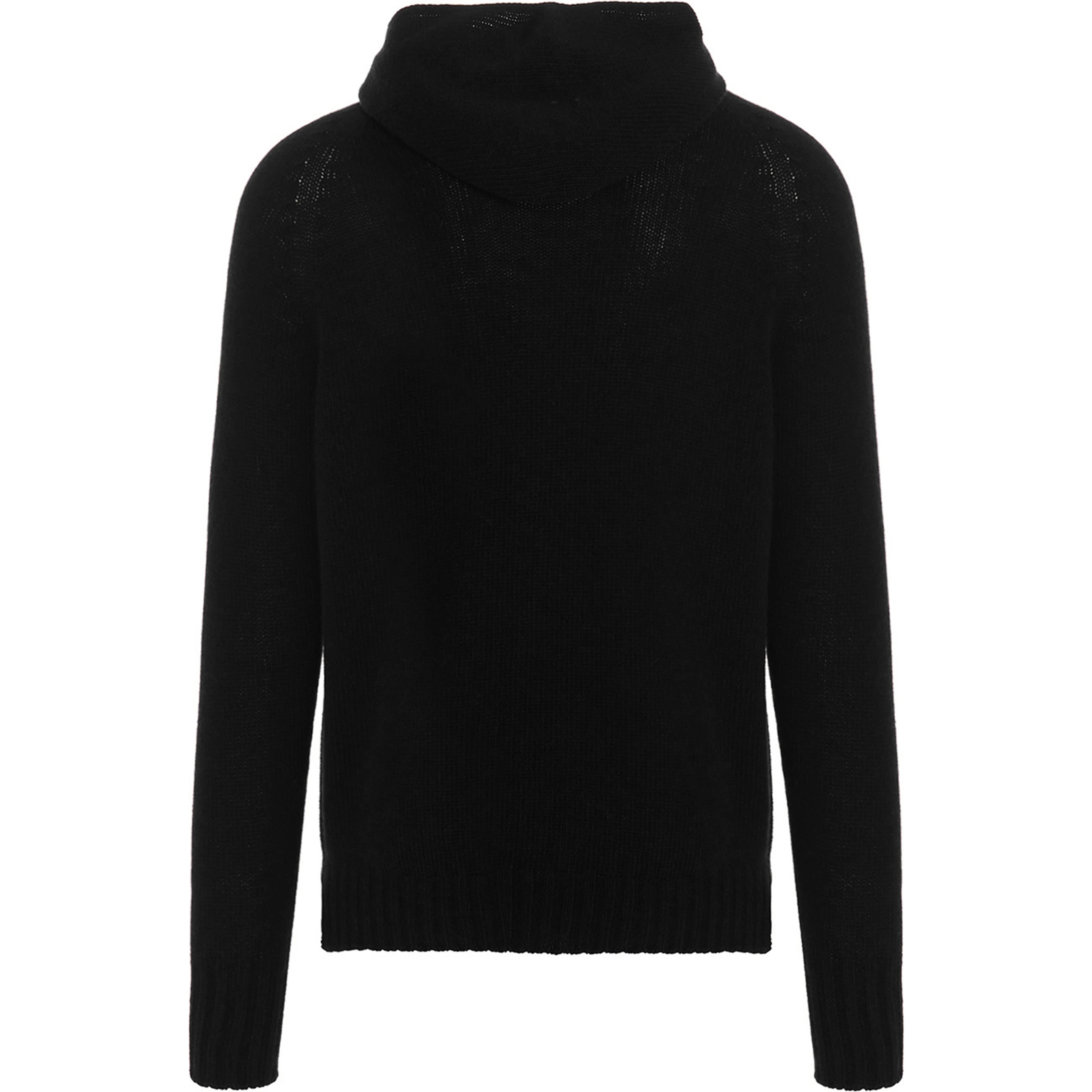Black Virgin Wool Cardigan
